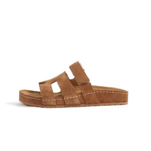 Taba Süet Çok Bantlı Kadın Terlik